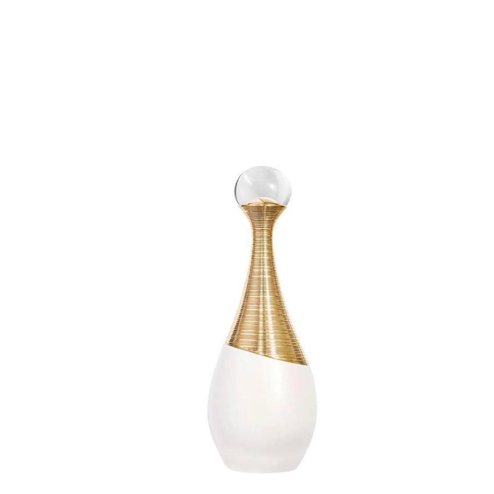 Elegant Perfume Bottle with Silver Accents